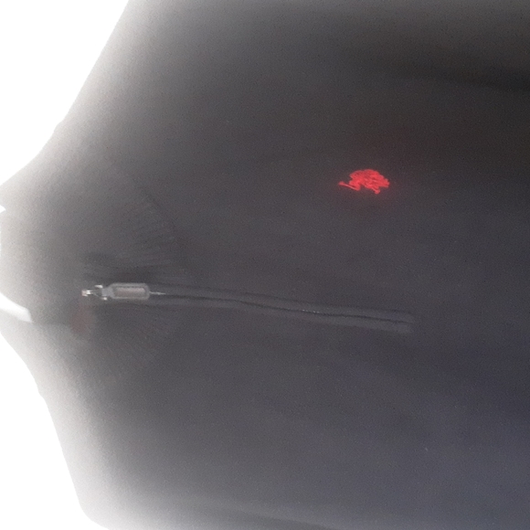 U.S. Polo Assn. 1/4 zip Black Pullover Sweater Sz 3X - Picture 2 of 5